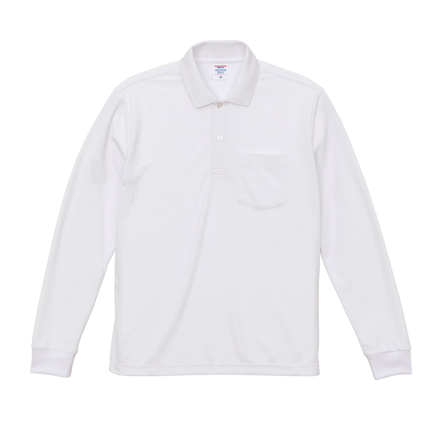 2024-01 United Athle 4.7oz スペシャルドライ 長袖ポロシャツ(ポケット付)