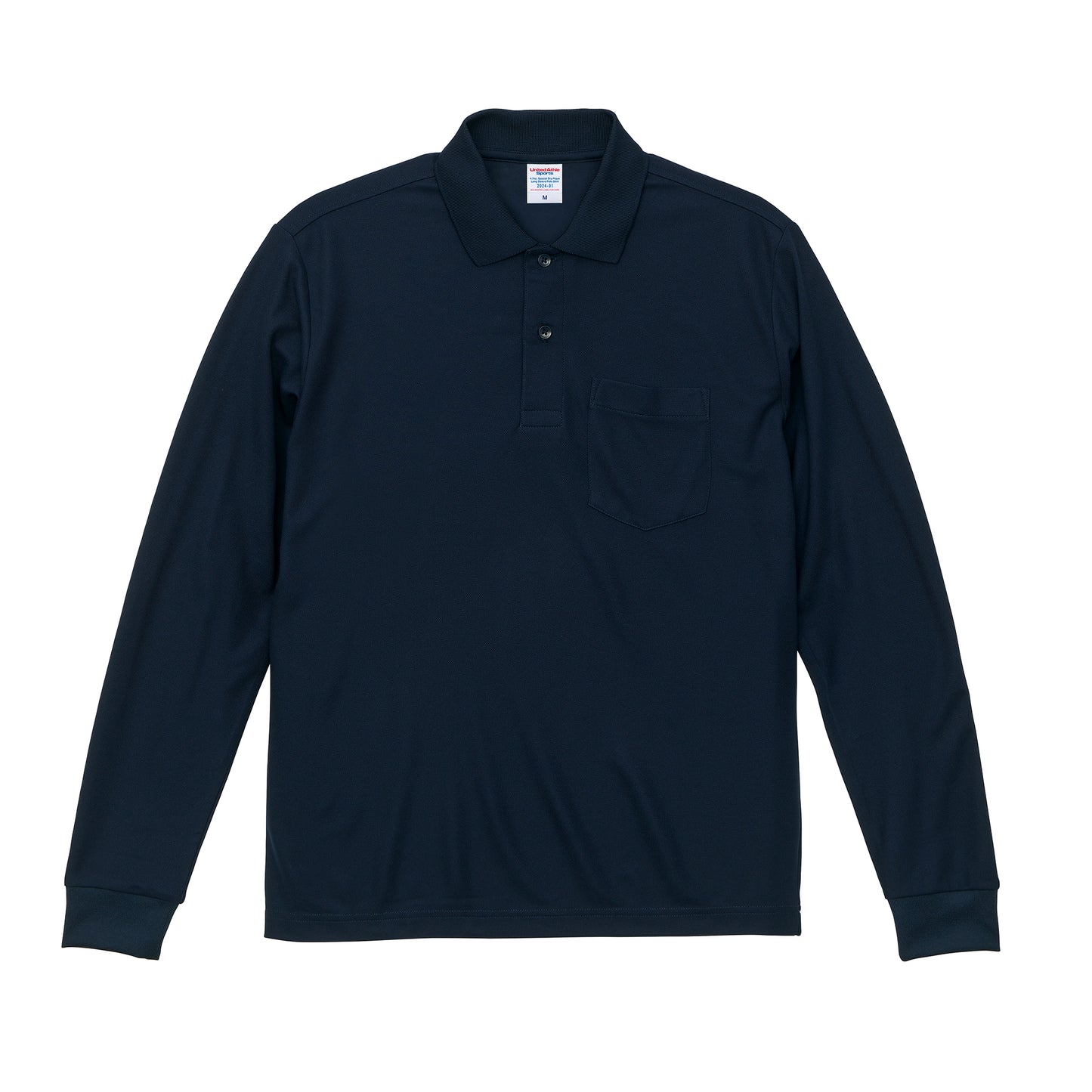 2024-01 United Athle 4.7oz スペシャルドライ 長袖ポロシャツ(ポケット付)